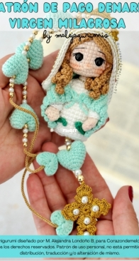 Malejagurumi - Corazon de Melocoton91 - M. Alejandra Londoño Betancur - Miraculous Virgin Decenary - Denario Virgen Milagrosa  - Spanish
