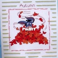 Designer Stitches - D139 - Eeyores Autumn Leaves by Debbie Minton