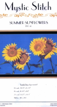 Mystic Stitch Inc. FLO-10 Sunflowers
