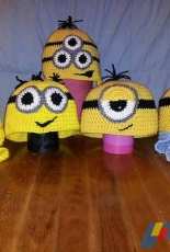 Tricity Hokes Creations - Jessica Powers -Colleen Hoke - Minion Beanie Collection