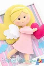 Atelie Fofurices Bella Manu-Felting Angel-Free-Portuguese