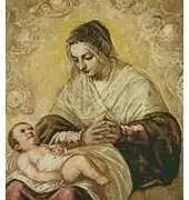 Christian Cross Stitch - Madonna of the Stars - Free
