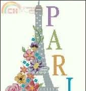 Paris Je TAime - Paris I Love You by Passion Bonheur from Creation Point de Croix 36 XSD