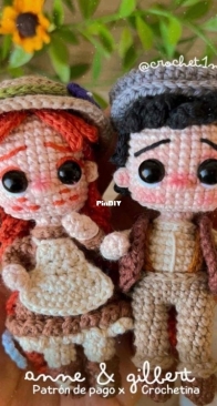 Crochetina - Paulina Cáceres - Minis Anne and Gilbert - Spanish
