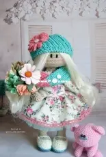 Yuli amigurumi - Julia Gorbunova - Doll - Flower Mania - Russian