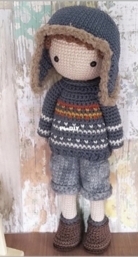 Ponto a Ponto Handmade - Carla Vigliucci - Doll Luca - Boneco Luca - Portuguese