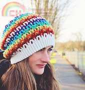 Prism Slouchy Hat by Danyel Pink Designs