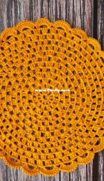 Granny doily  orange