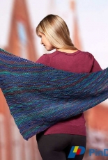 Red Heart LW5436 - Cecilia Shawl by Melissa Martinez - Free