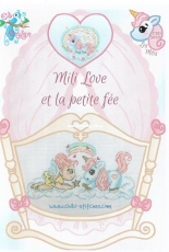 Chibi Stitches Design CSD 3022 Les Milis - Mili Love et la Petit Fee / Mili Love and the Little Fairy