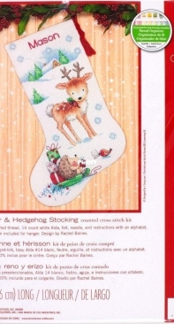 Dimensions 70-08978 Reindeer and Hedgehog Stocking XSD