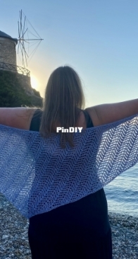 Seaspray Shawl by Jem Arrowsmith - Under the Olive Tree Knits