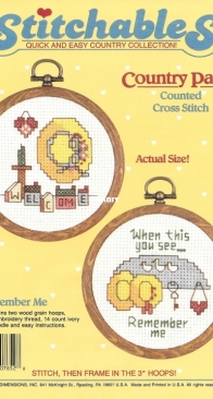Dimensions - Country Pairs Stitchables - 7652 - Remember Me
