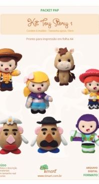 Timart - Fatima Barbosa - Kit Toy Story 1 - Portuguese