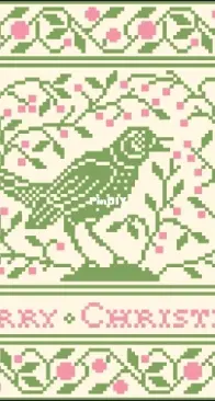 Modern Folk Embroidery - Red Berries: A Christmas Greeting  XSD+PCS