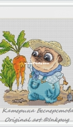 Pugs Series - Garden 18+ by Katerina Besperstova