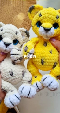 Vikusik Toys - Victoria Kravchenko - Виктория Кравченко - Leopard and Snow Leopard - Леопард и Ирбис - Russian