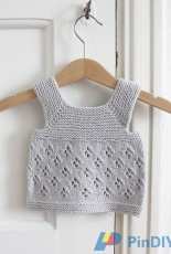 Ria Eyelet Vest for Baby by ~ Maria Montzka ~
