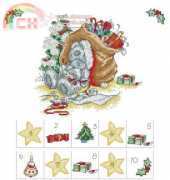 Anchor  Me To You Tatty Teddy Advent Calendar from Cross Stitcher 179 XSD