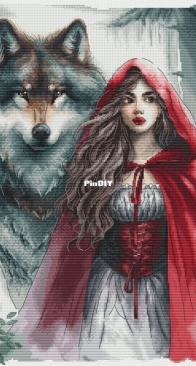 Ava P083 - The Young Girl and the Guardian Wolf