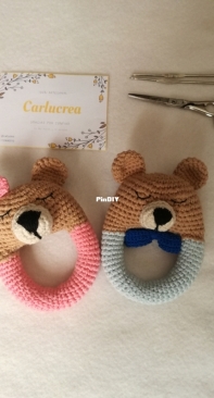 Bear rattle x 2 ❤️
