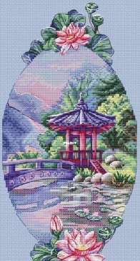 Nana Cross Stitch - Oriental Gazebo by Tatiana Boboshko XSD