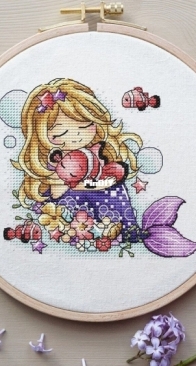 SA_Stitch_Mermaid with a red fish by Alexandra Zamorina XSD