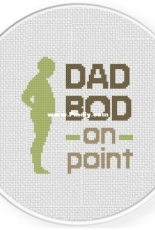 Daily Cross Stitch - Classic Dad Bod On