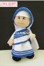 Galamigurumis - Gala Rebes - Mother Teresa of Calcutta - Spanish - Free