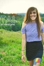 Crochet top shoulder cut out pattern - Portal by Mermaidcat Designs
