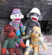 Oddball Sock Monkey #T721 by Evelyn A. Clark