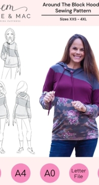 Ellie and Mac - Around the Block Hoodie - Sizes XXS-4XL