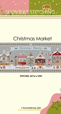 Wombat Stitching - Christmas Market by Elina