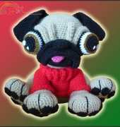 Delicious Crochet - Paola Navarro - Barry the Pug
