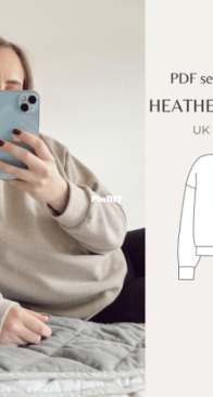 NH Patterns - Natasha Hutchins - Heather Sweater - Sizes UK 4-32