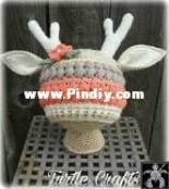 Turtle Crafts - Textured Vintage Deer Hat - Free