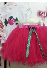Strawberry girl tutu set