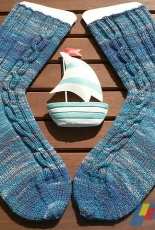 Ankerketten Socken by Edda Foken-German-Free
