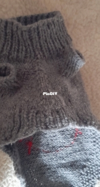 Knitted anarchist dog clothes