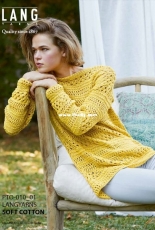 PTO-010_01 Lang Yarns Soft Cotton by LANGYARNS SWITZERLAND -English-Dutch-French-German
