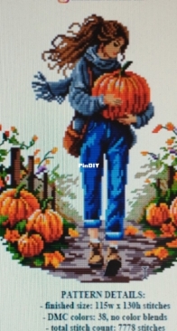 Girl With Pumpkin by Hanna Levchuk