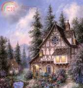 HAED HAEDPL 18017 The Bear Haus Inn by Dennis Lewan (Large Format)