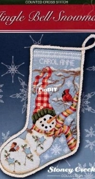 Stoney Creek Collection C038 - Jingle Bell Joy Snowman Stocking XSD