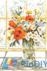 Lanarte 34716 Flowers In Windowpane