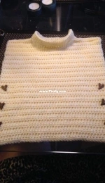 Vest with heart buttons