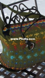 Blooming Icicles Wide-Mouth Duffle Bag by Ellen Susanne