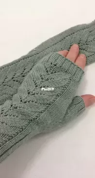 Barn Swallow Fingerless Mitts by Cheryl Toy - Little Church Knits - Updated