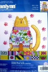 Janlynn 021-1034  Funky Cat PCS