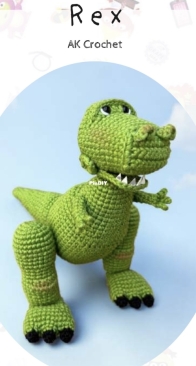 AmigurumisAK - Zayda Arteche - Rex - Spanish