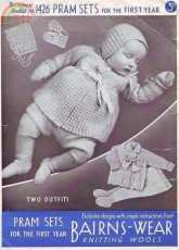Bairns Wear 1426 - Pram Sets - English